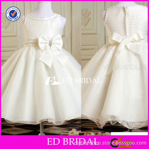 ch011 2013 new style white tea length girl dress/flower dresses